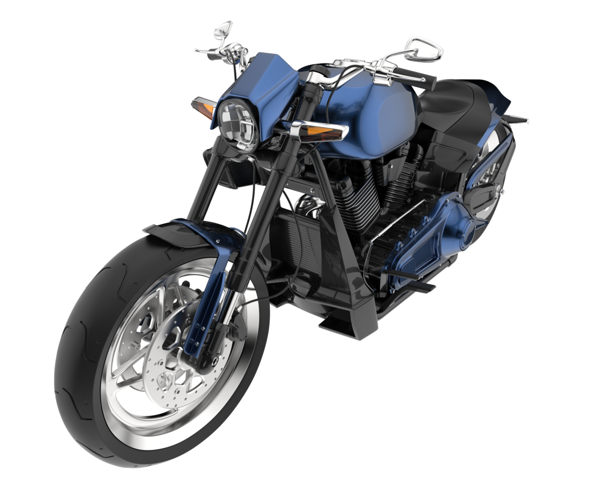 Motorcycle isolated on transparent background. 3d rendering - illustration png
