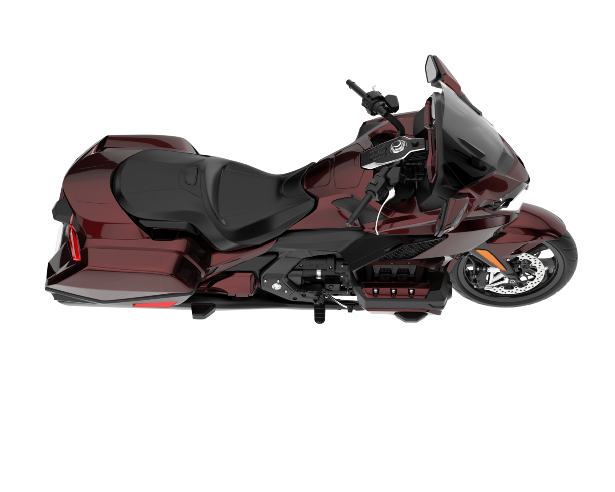 Motorcycle isolated on transparent background. 3d rendering - illustration png