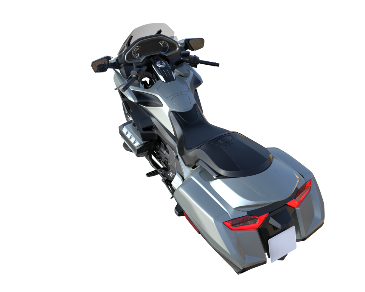 Motorcycle isolated on transparent background. 3d rendering - illustration png