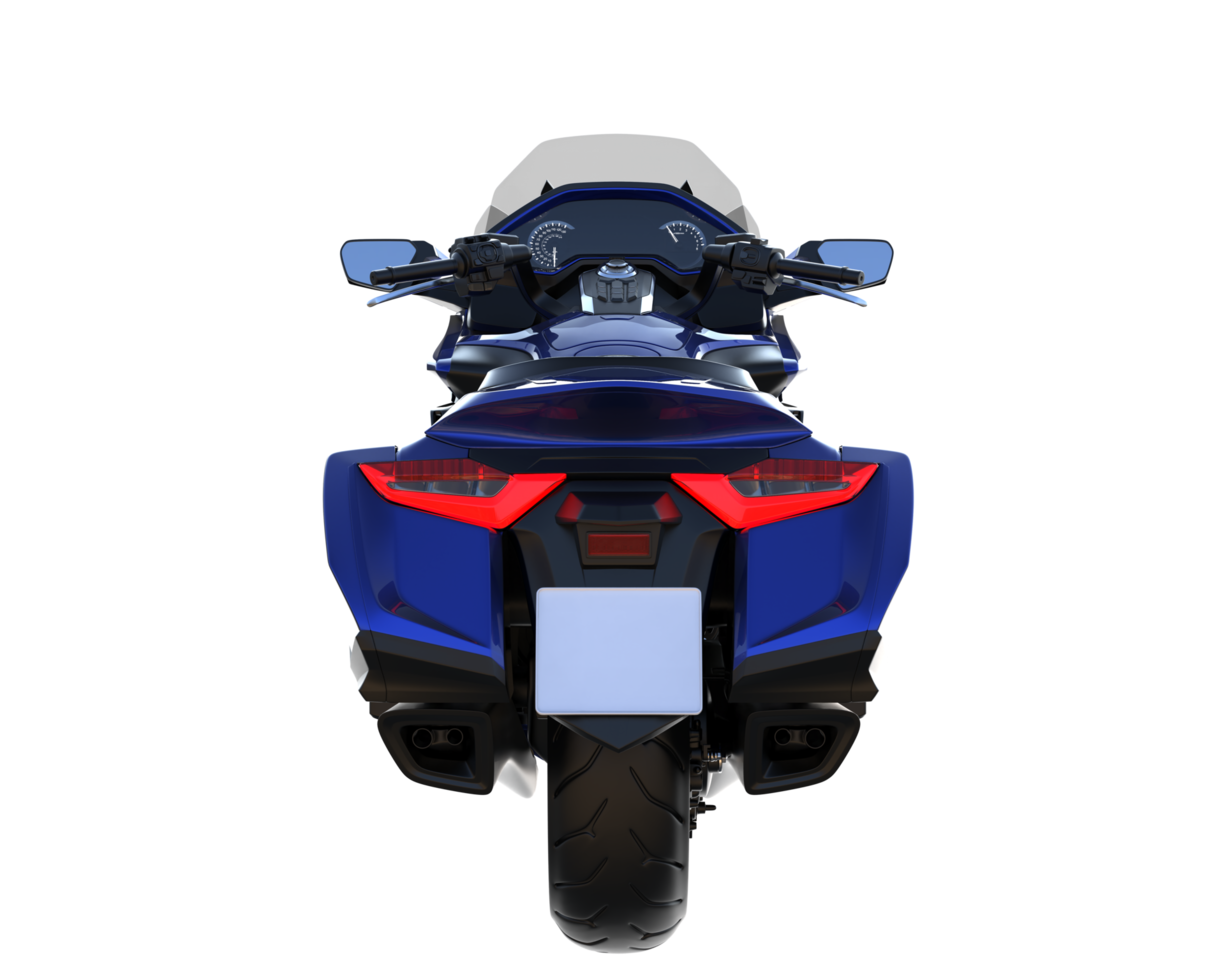 Motorcycle isolated on transparent background. 3d rendering - illustration png