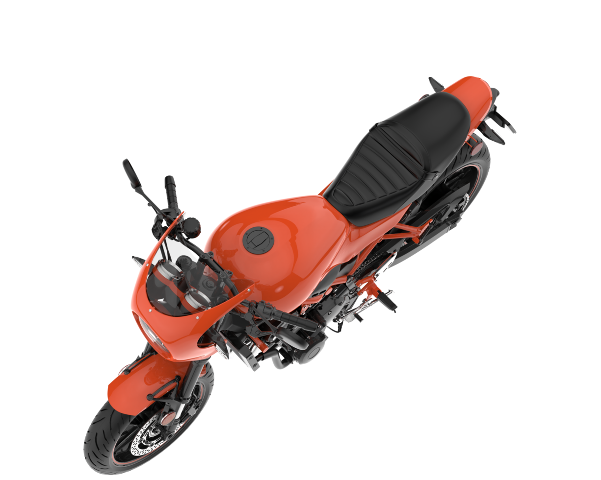 Motorcycle isolated on transparent background. 3d rendering - illustration png