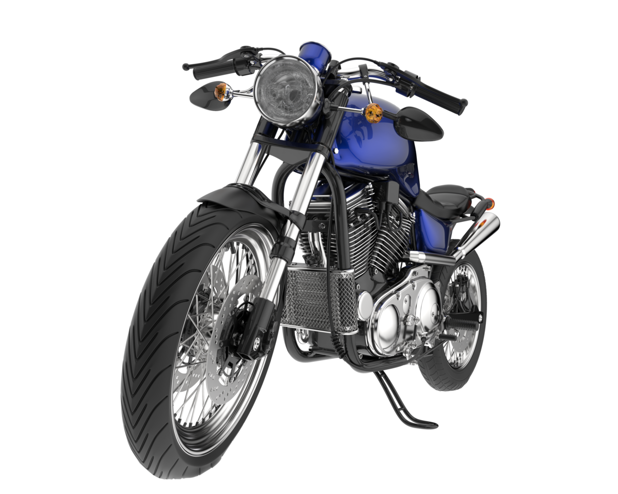 motocicleta isolada em fundo transparente. renderização 3D - ilustração png