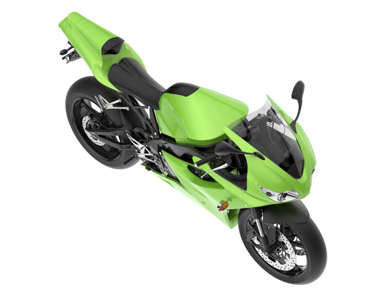 Motorcycle isolated on transparent background. 3d rendering - illustration png