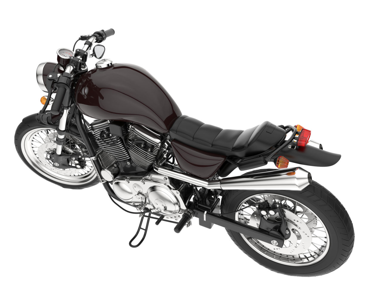 Motorcycle isolated on transparent background. 3d rendering - illustration png
