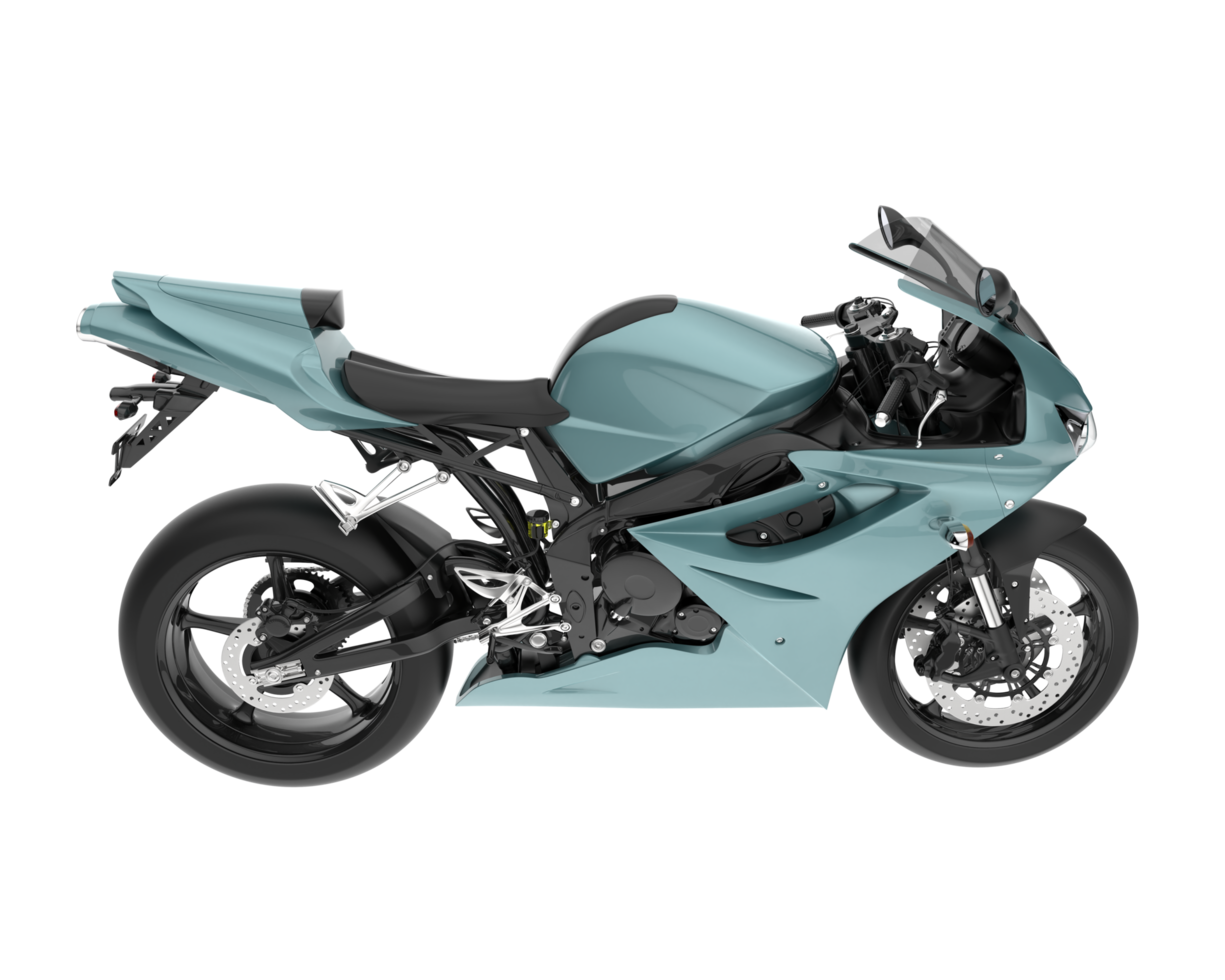 Motorcycle isolated on transparent background. 3d rendering - illustration png