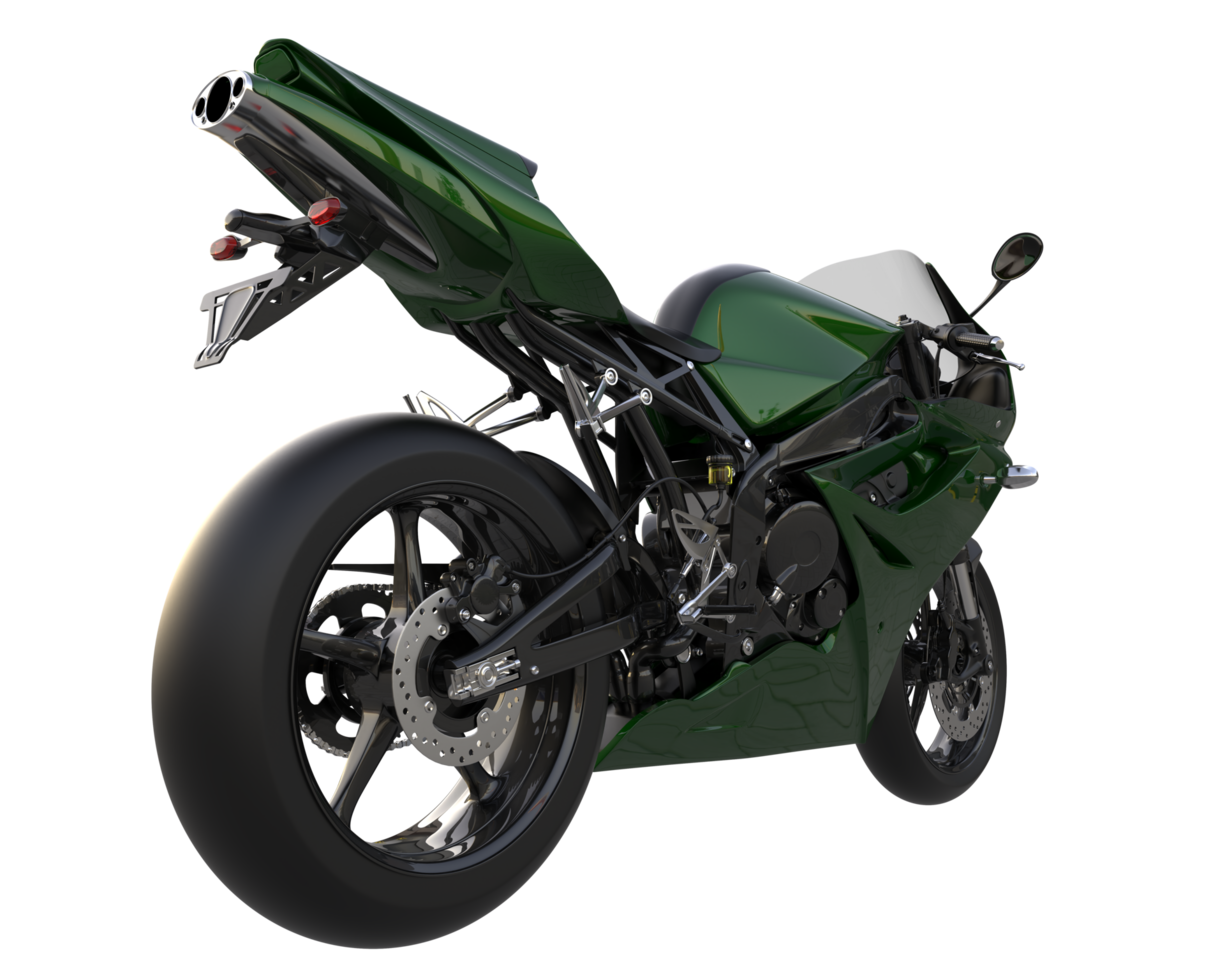 Motorcycle isolated on transparent background. 3d rendering - illustration png