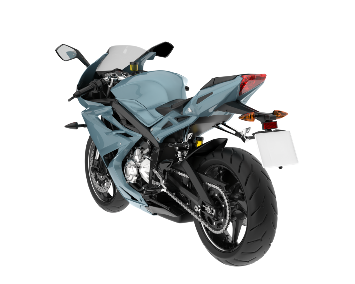 Motorcycle isolated on transparent background. 3d rendering - illustration png