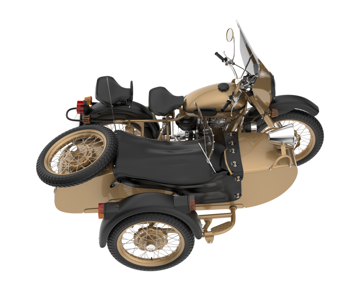 Motorcycle isolated on transparent background. 3d rendering - illustration png