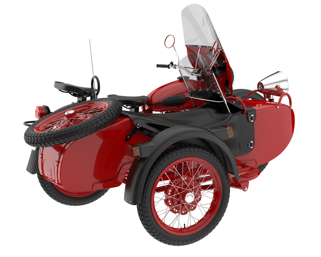 Motorcycle isolated on transparent background. 3d rendering - illustration png