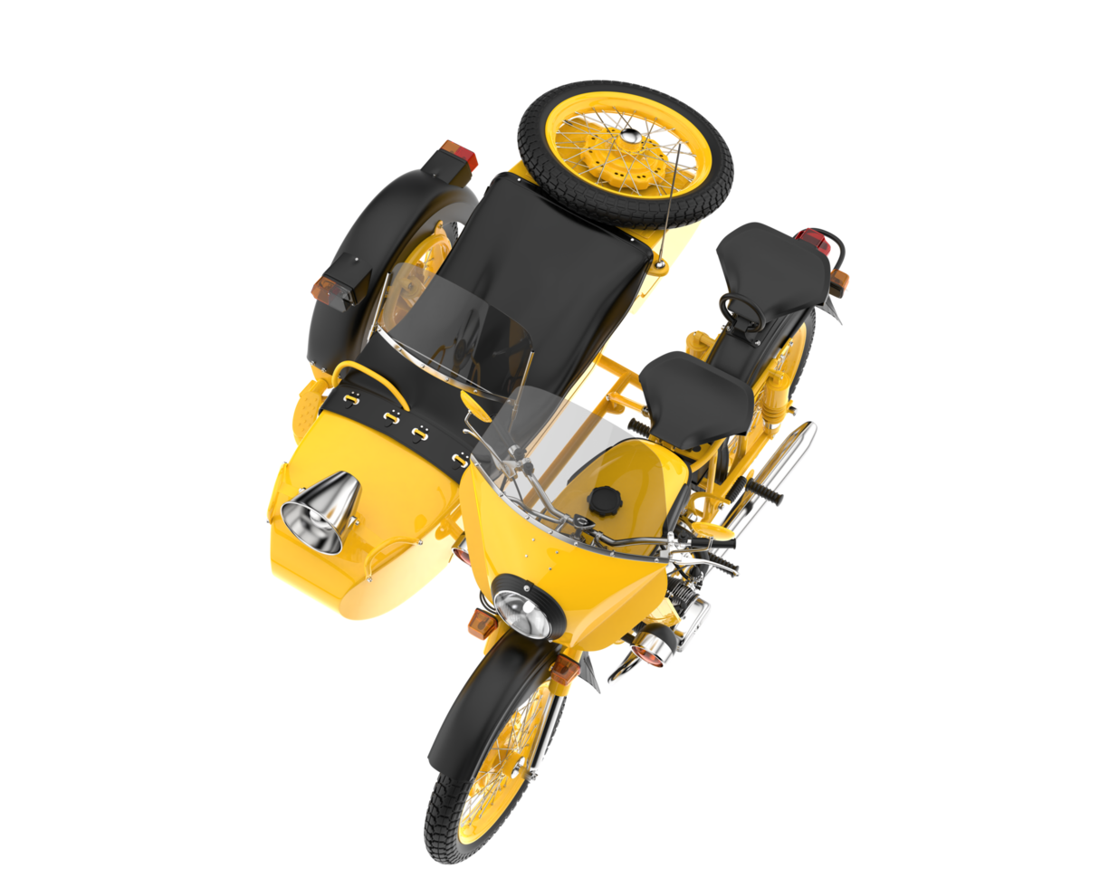 Motorcycle isolated on transparent background. 3d rendering - illustration png