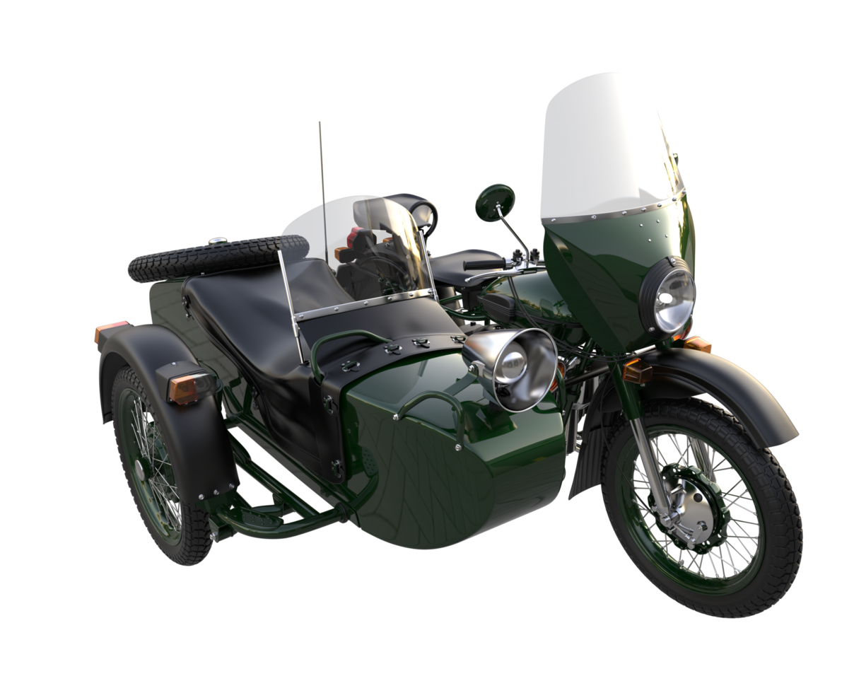 Motorcycle isolated on transparent background. 3d rendering - illustration png