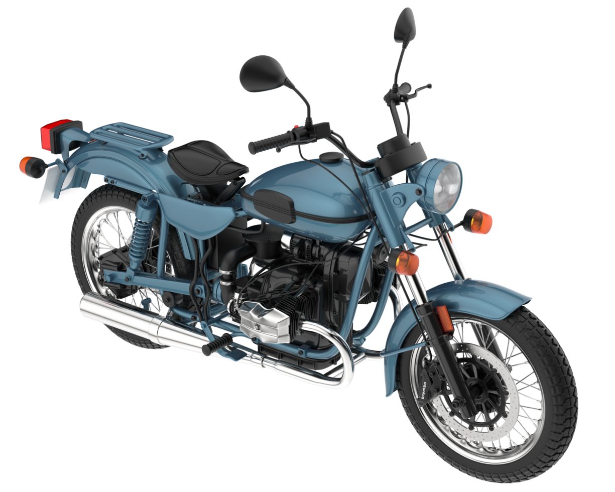 Motorcycle isolated on transparent background. 3d rendering - illustration png