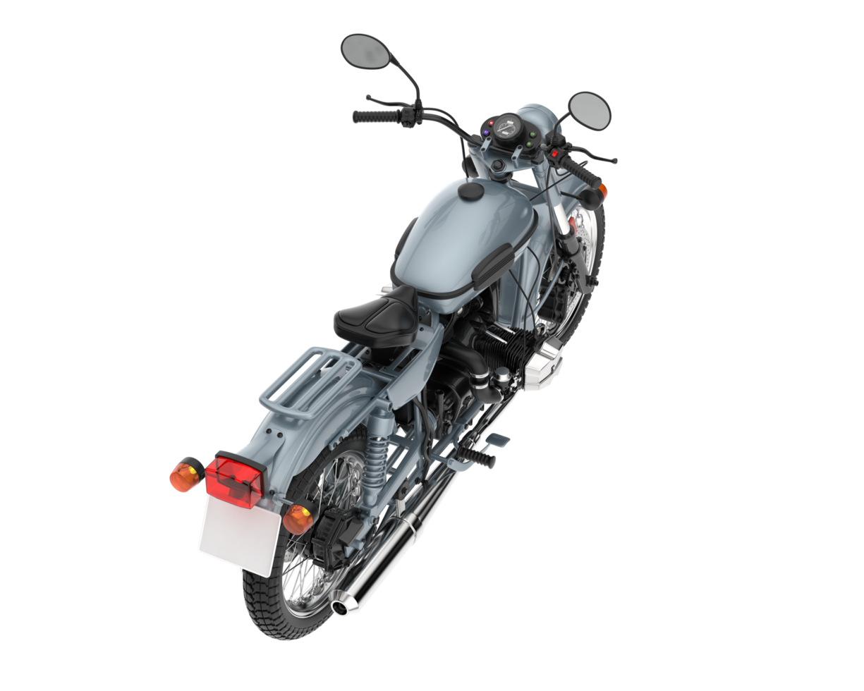 motorcykel isolerat på transparent bakgrund. 3d tolkning - illustration png