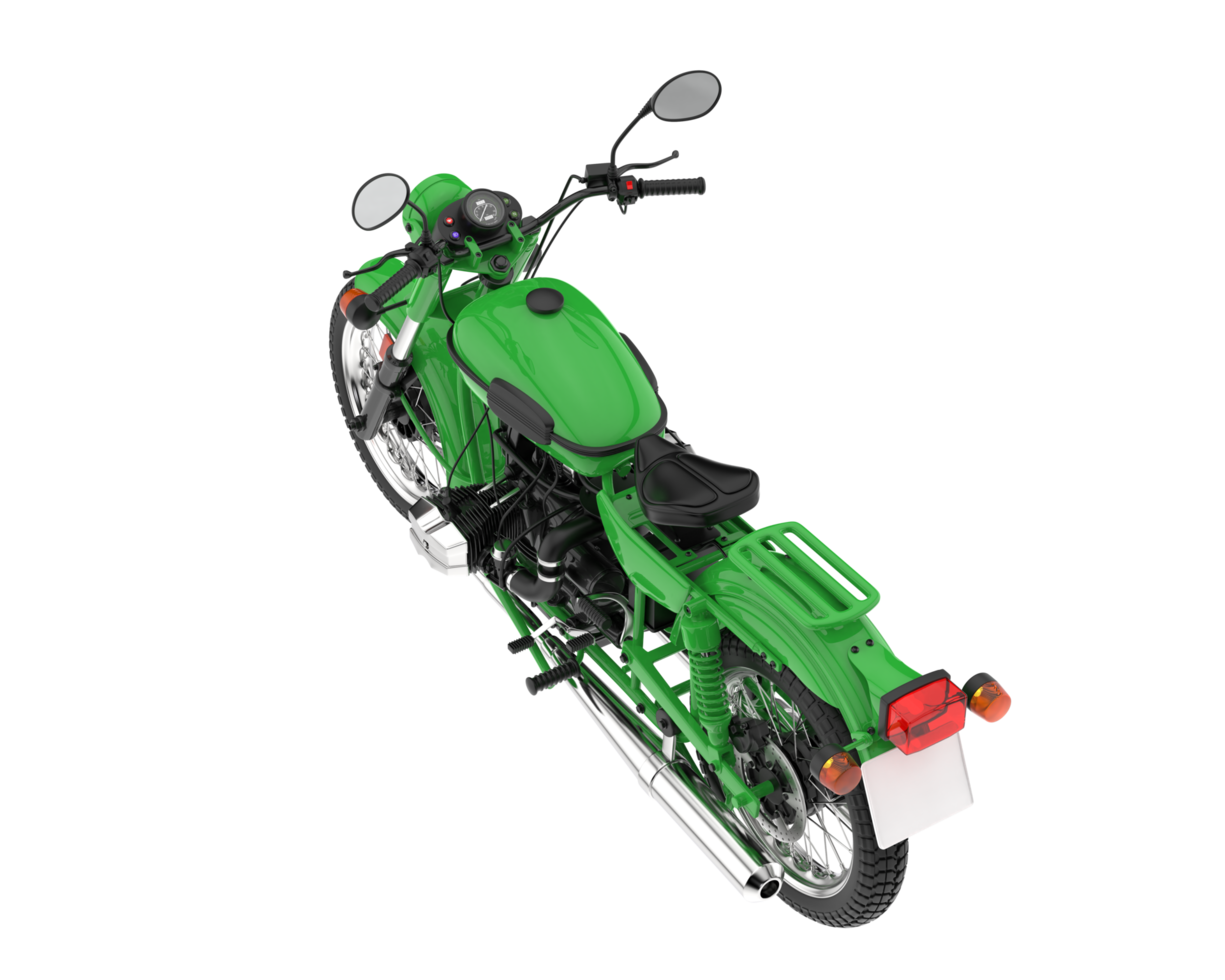 Motorcycle isolated on transparent background. 3d rendering - illustration png