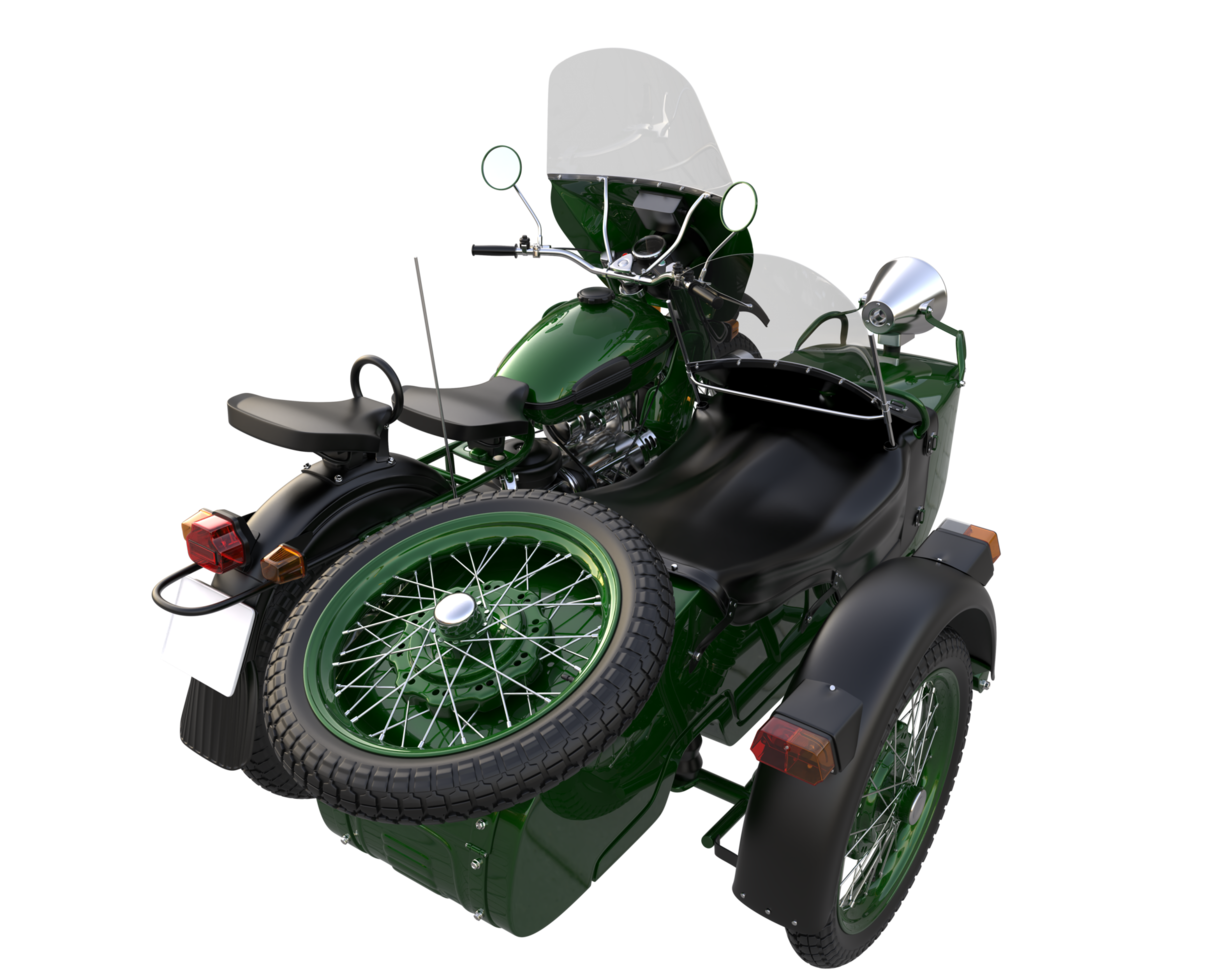 Motorcycle isolated on transparent background. 3d rendering - illustration png