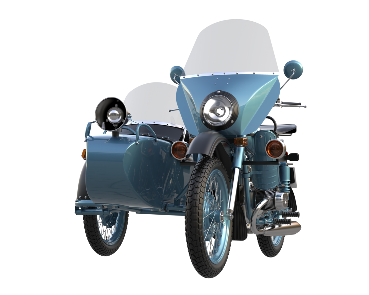Motorcycle isolated on transparent background. 3d rendering - illustration png