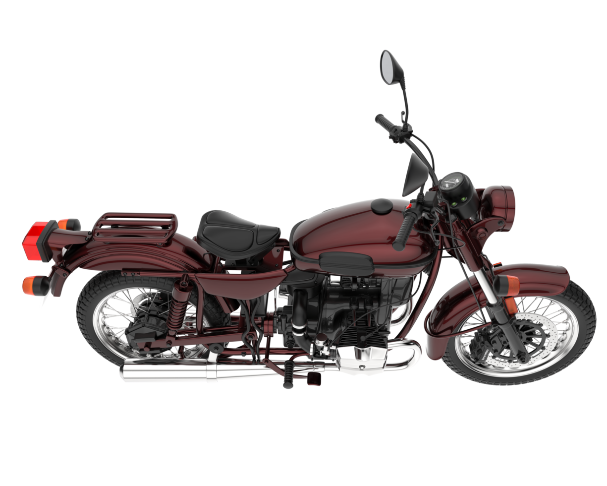 Motorcycle isolated on transparent background. 3d rendering - illustration png