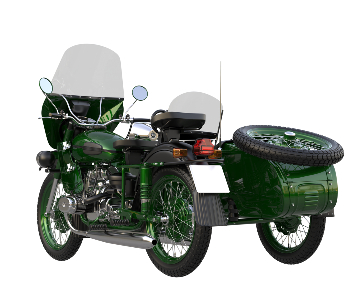 Motorcycle isolated on transparent background. 3d rendering - illustration png