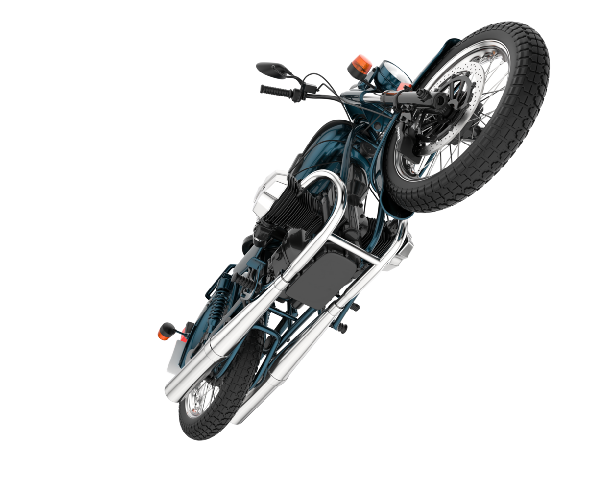 Motorcycle isolated on transparent background. 3d rendering - illustration png