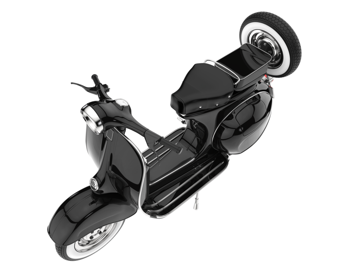 motocicleta aislada sobre fondo transparente. Representación 3d - ilustración png