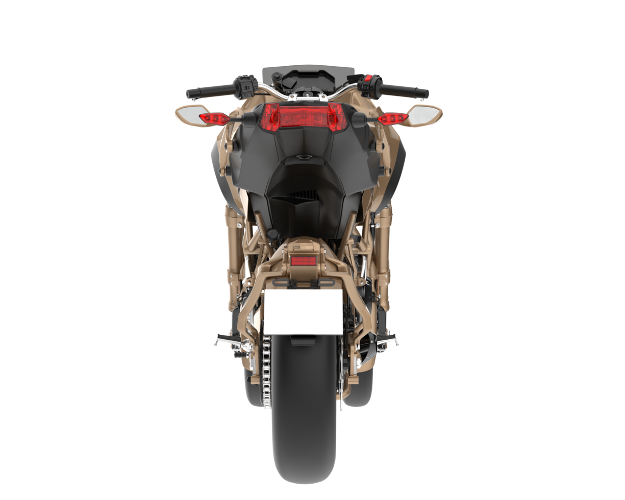 Motorcycle isolated on transparent background. 3d rendering - illustration png