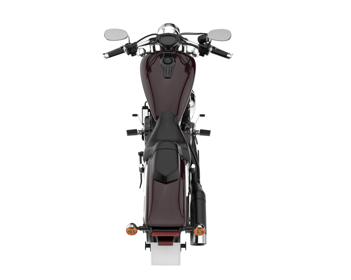 Motorcycle isolated on transparent background. 3d rendering - illustration png
