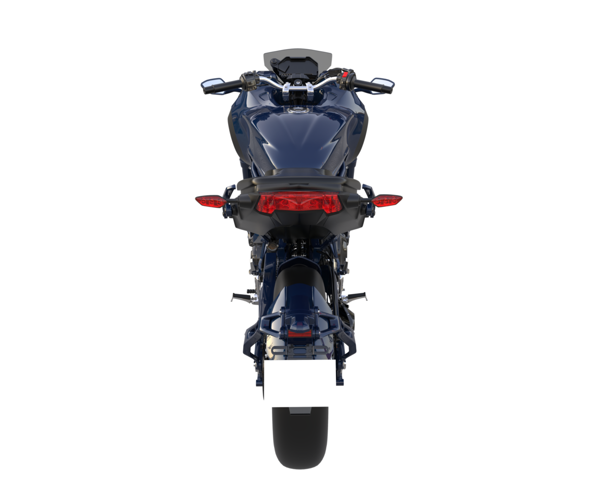 Motorcycle isolated on transparent background. 3d rendering - illustration png