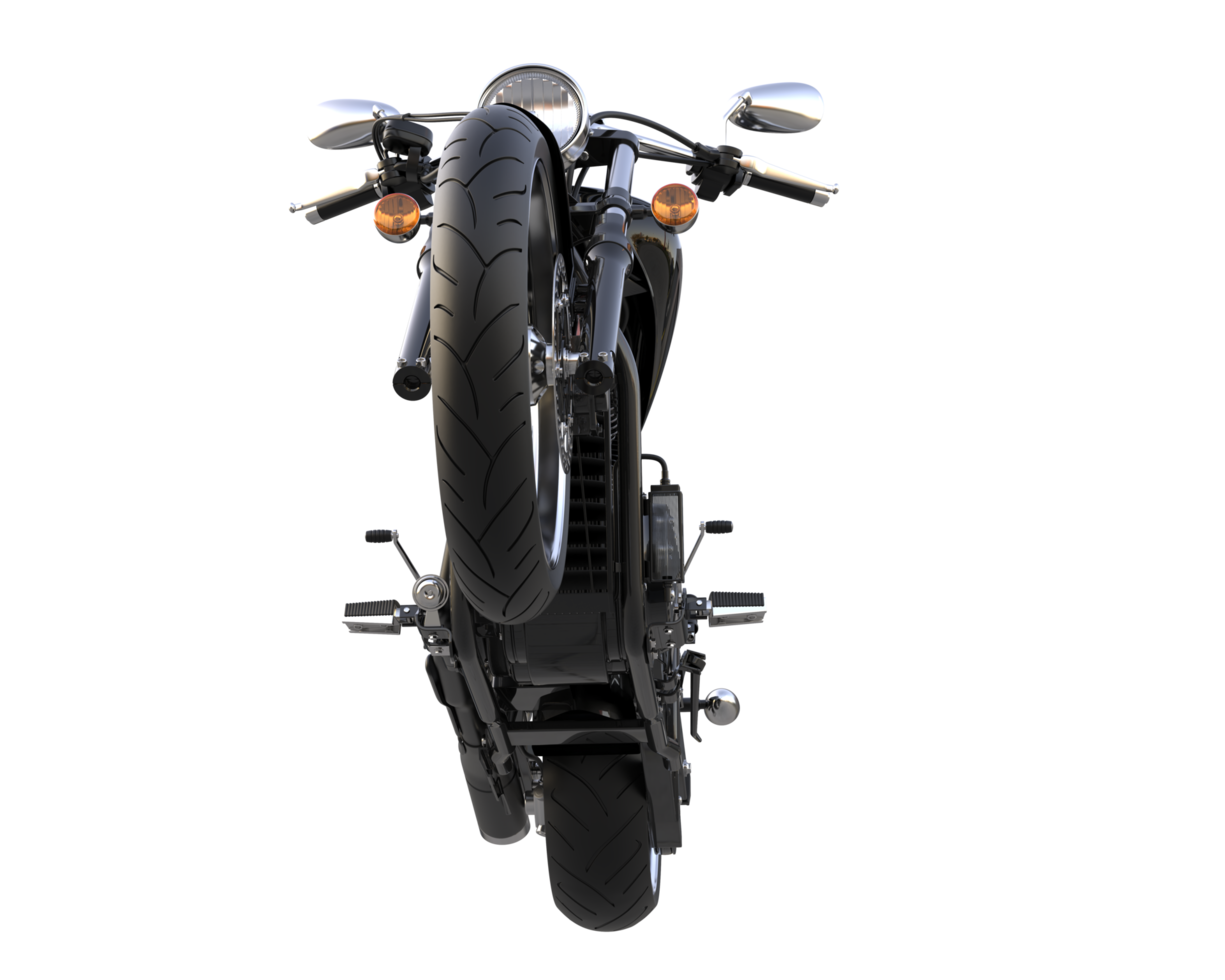 Motorrad isoliert auf transparentem Hintergrund. 3D-Rendering - Abbildung png