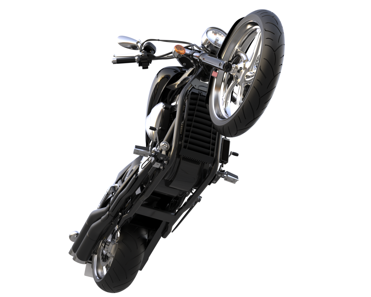 Motorcycle isolated on transparent background. 3d rendering - illustration png