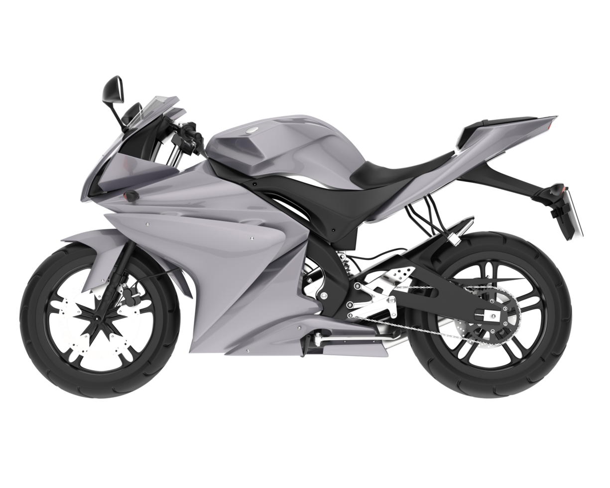 Motorcycle isolated on transparent background. 3d rendering - illustration png