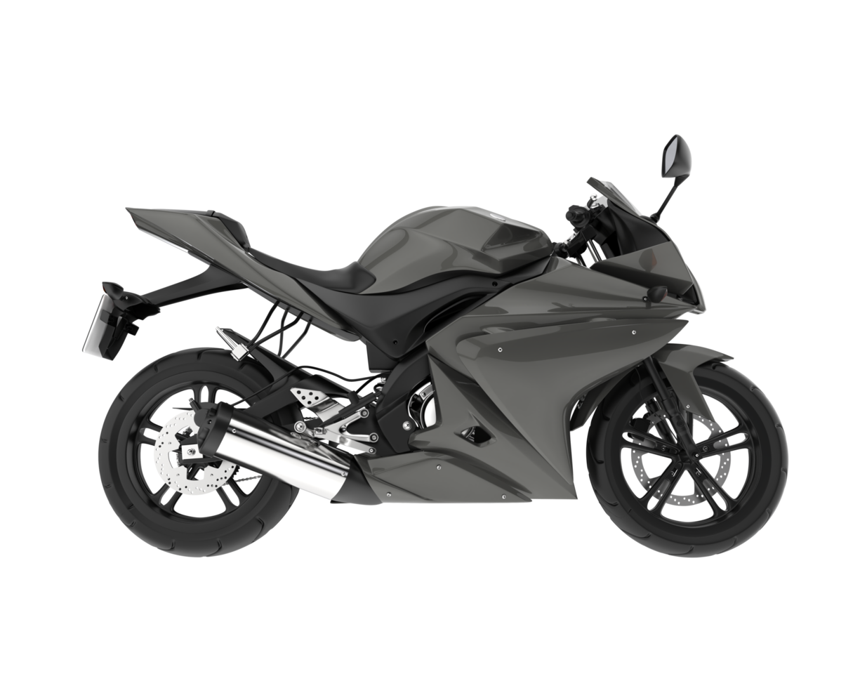 Motorcycle isolated on transparent background. 3d rendering - illustration png