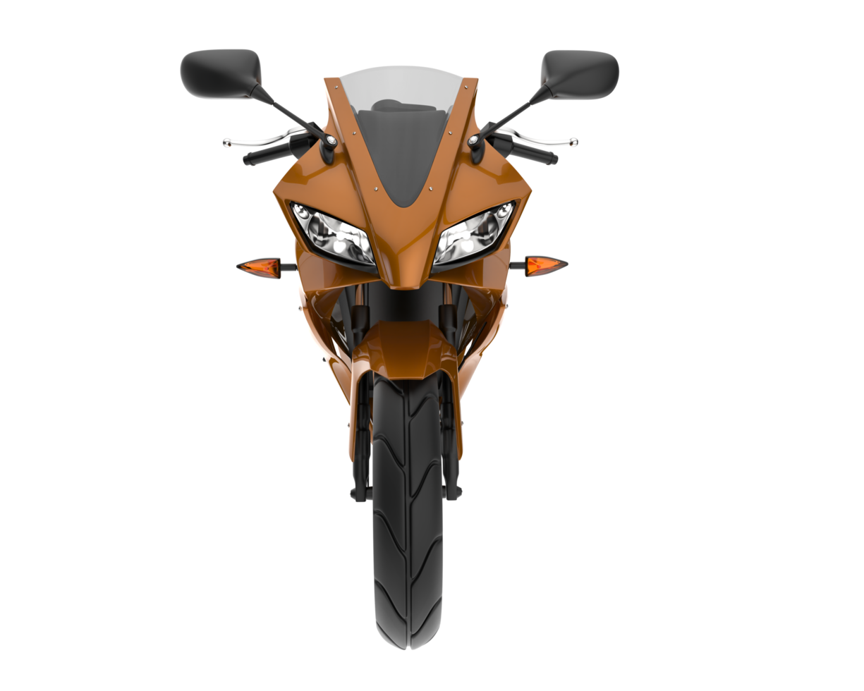 moto isolée sur fond transparent. rendu 3d - illustration png