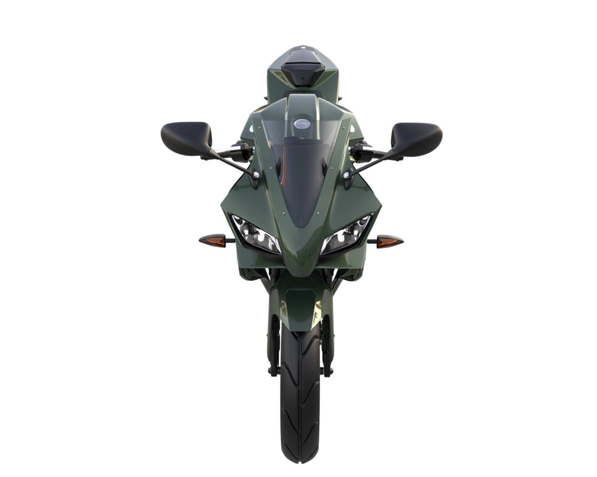 Motorcycle isolated on transparent background. 3d rendering - illustration png