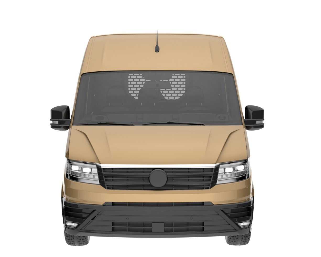 Cargo van isolated on transparent background. 3d rendering - illustration png