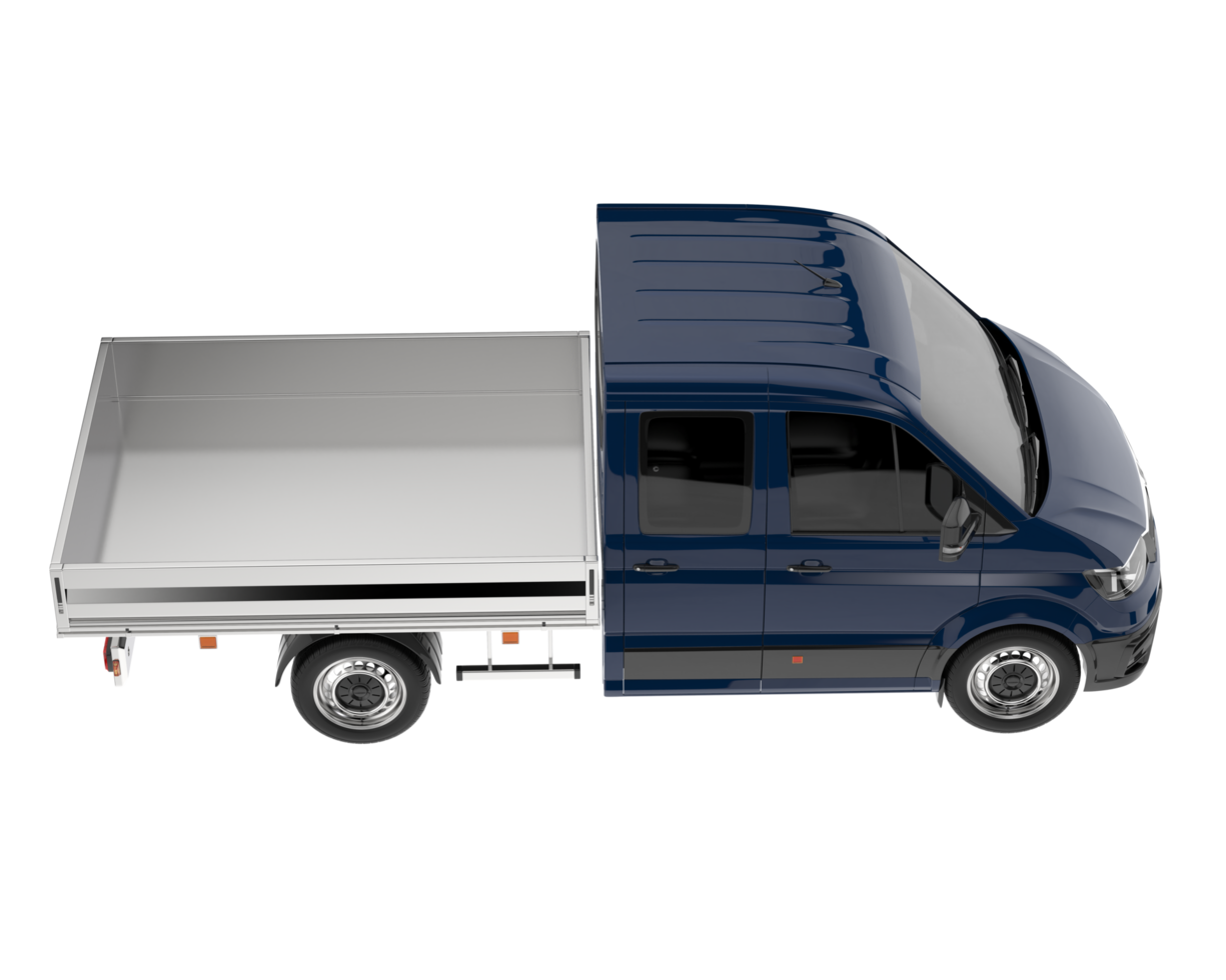 Cargo van isolated on transparent background. 3d rendering - illustration png