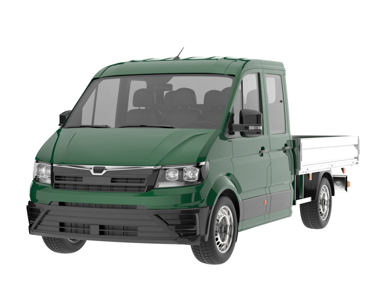 Cargo van isolated on transparent background. 3d rendering - illustration png