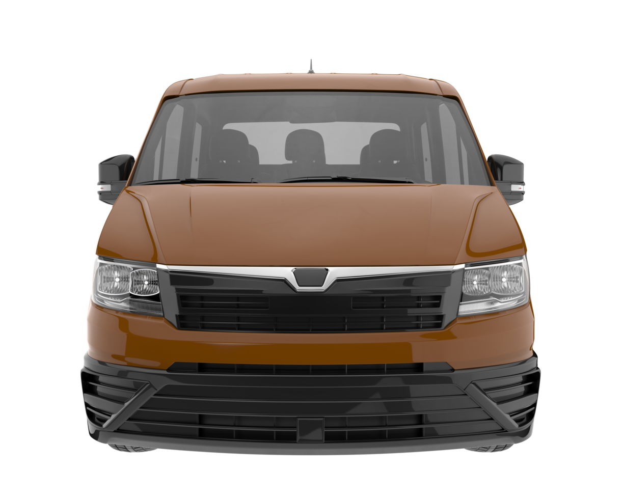 Cargo van isolated on transparent background. 3d rendering - illustration png
