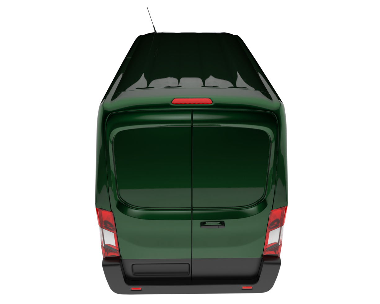 Cargo van isolated on transparent background. 3d rendering - illustration png