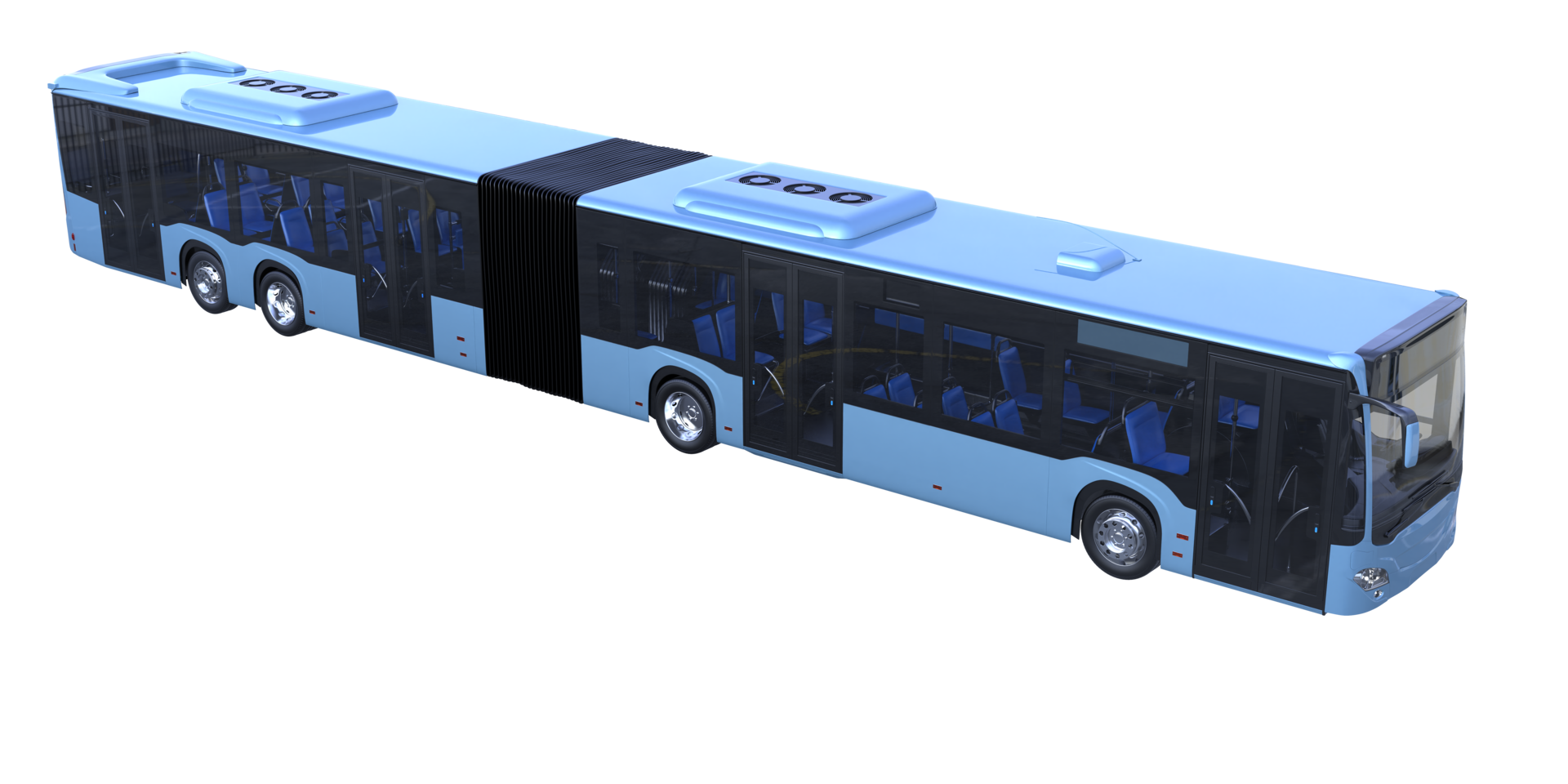 stad bus geïsoleerd Aan transparant achtergrond. 3d renderen - illustratie png