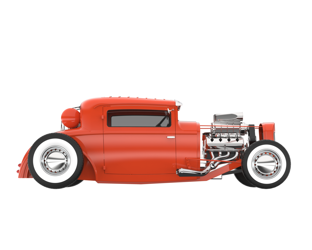 Modern car isolated on transparent background. 3d rendering - illustration png