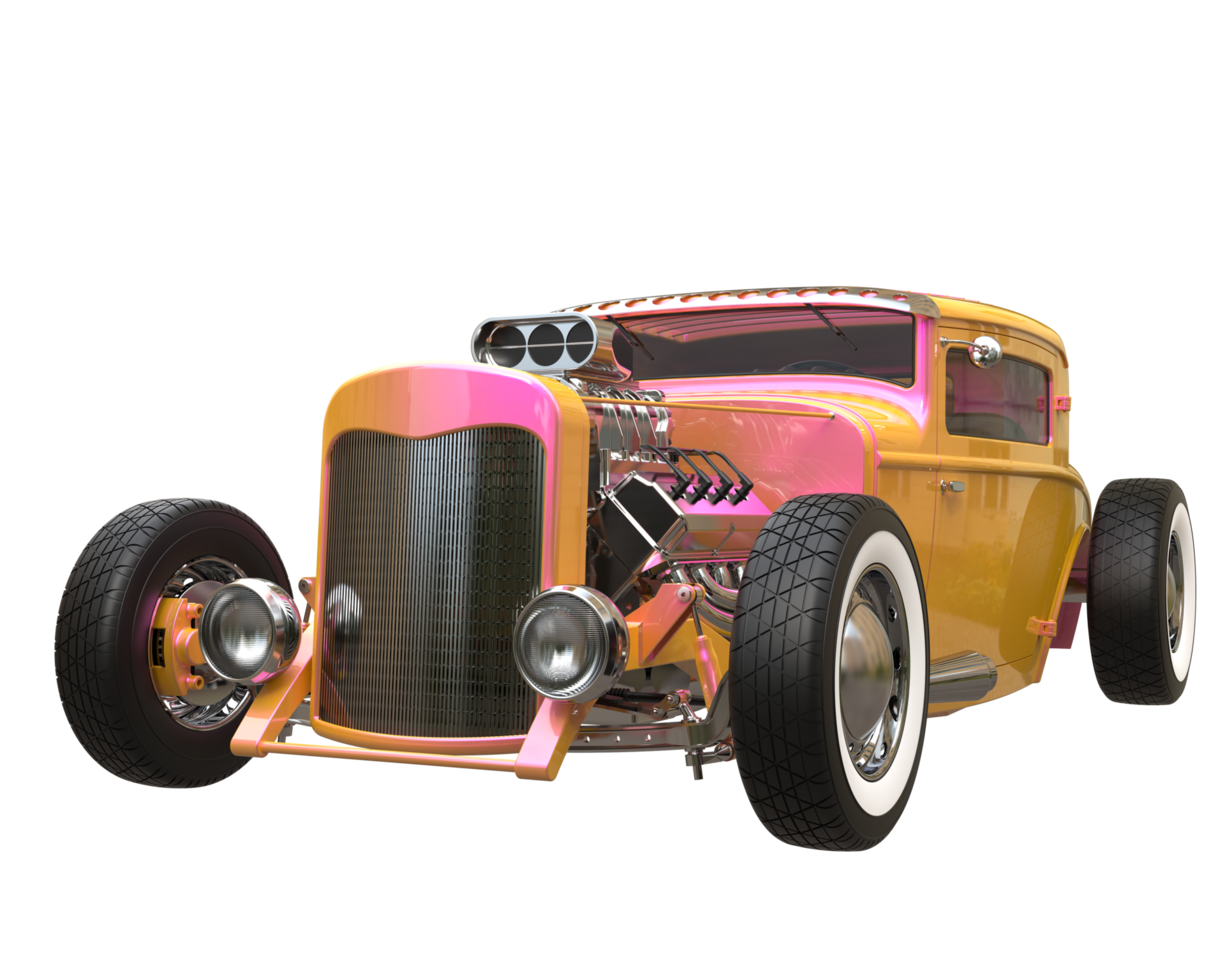 Modern car isolated on transparent background. 3d rendering - illustration png