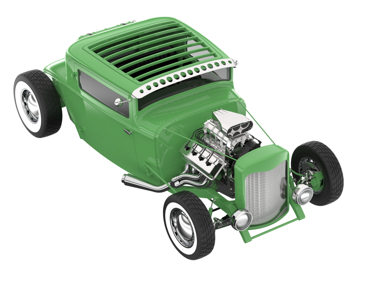 Modern car isolated on transparent background. 3d rendering - illustration png