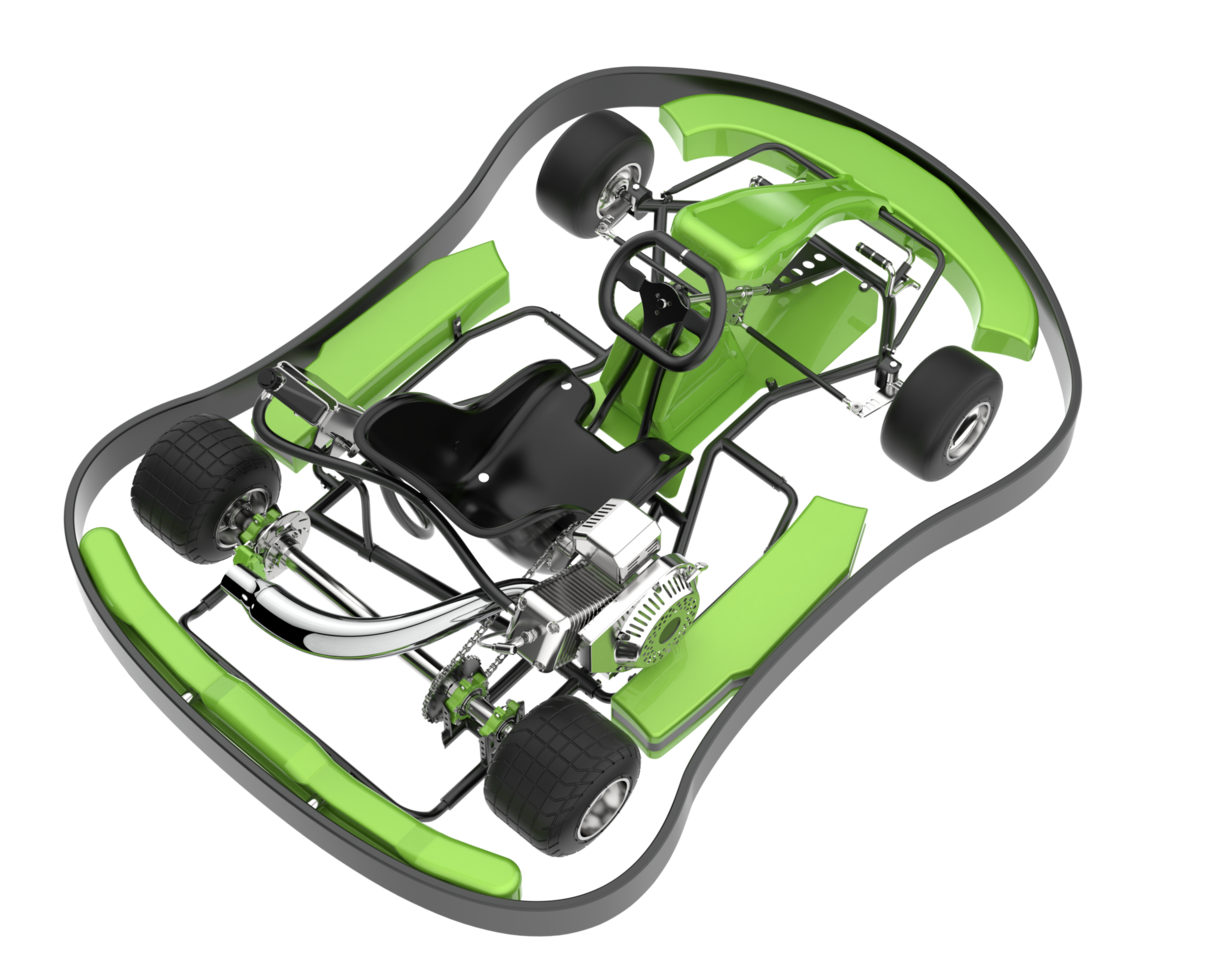 Modern car isolated on transparent background. 3d rendering - illustration png