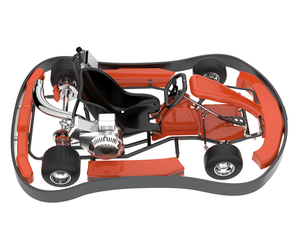 Modern car isolated on transparent background. 3d rendering - illustration png