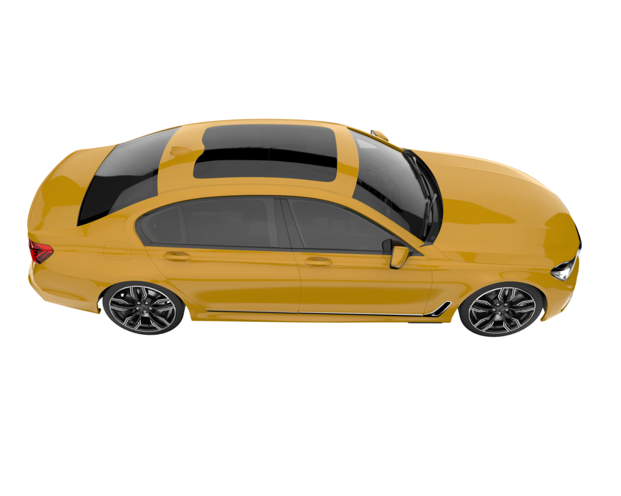 Modern car isolated on transparent background. 3d rendering - illustration png