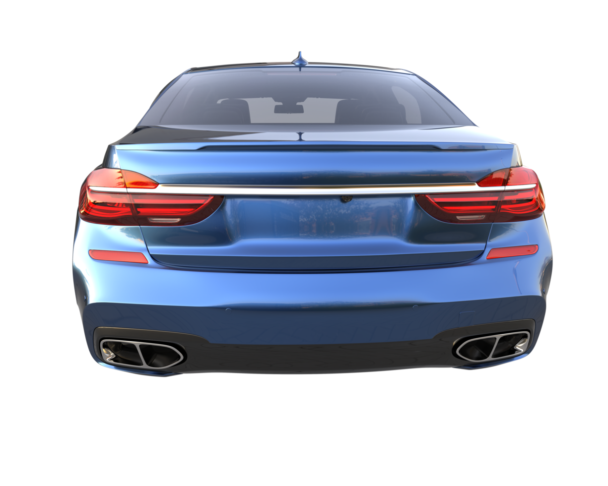 Modern car isolated on transparent background. 3d rendering - illustration png