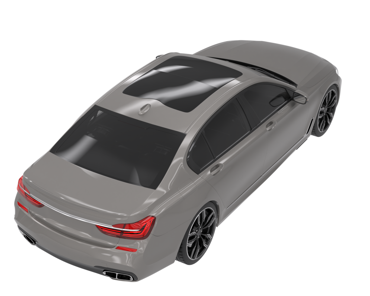 Modern car isolated on transparent background. 3d rendering - illustration png