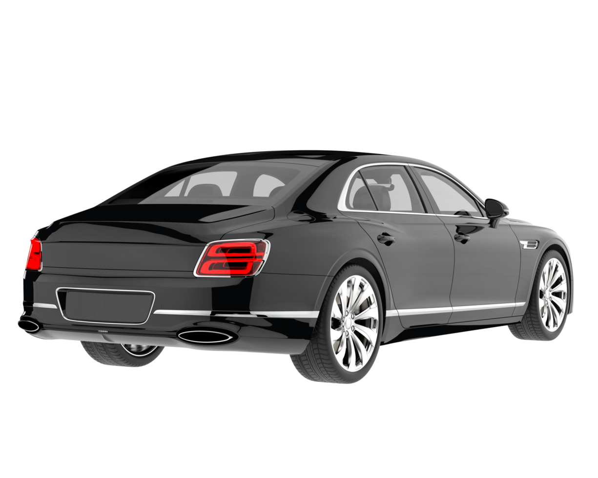 Modern car isolated on transparent background. 3d rendering - illustration png