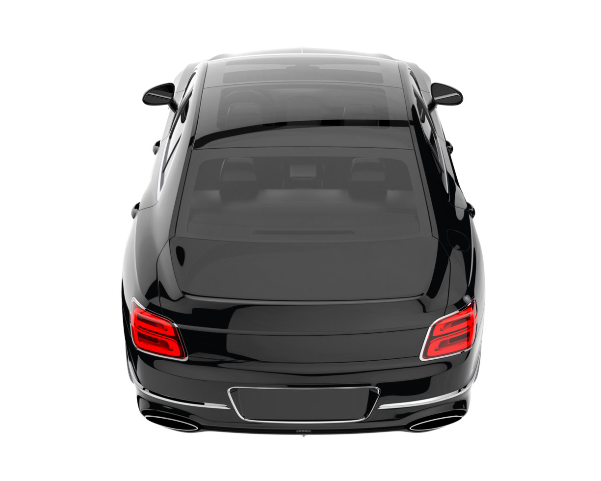 Modern car isolated on transparent background. 3d rendering - illustration png