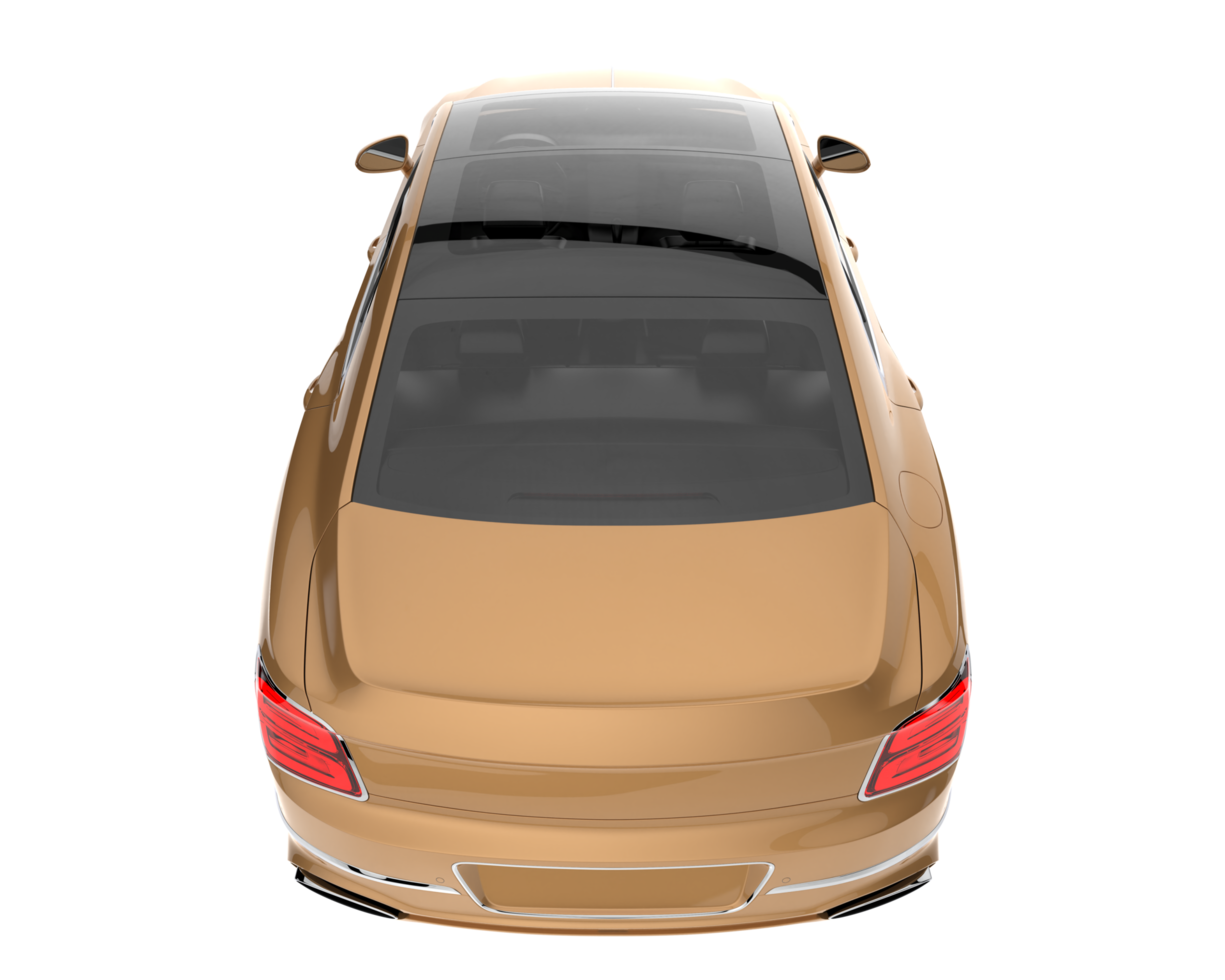 Modern car isolated on transparent background. 3d rendering - illustration png